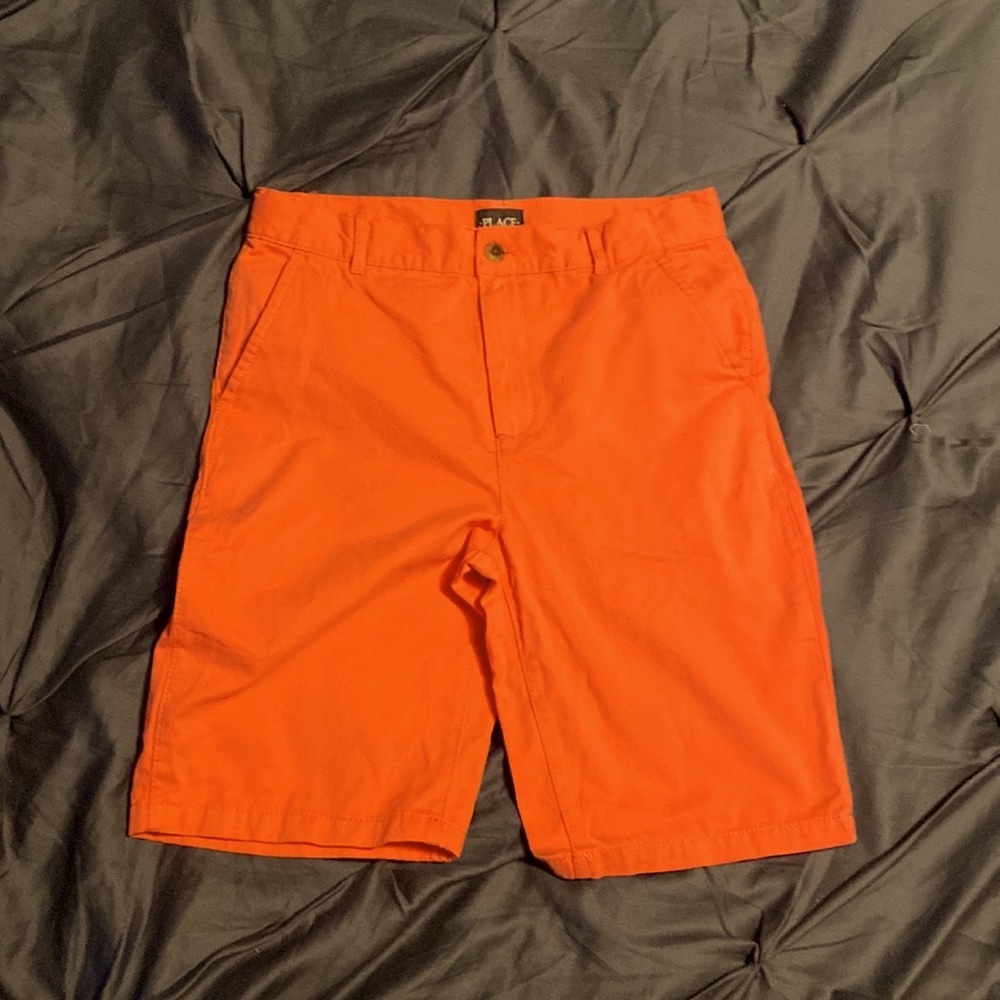 Boy’s coral cotton shorts